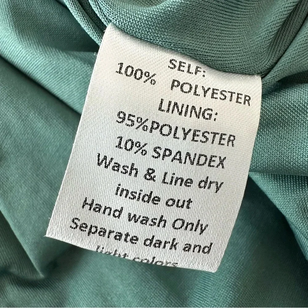 NWT Mia Joy Joyfolie Size 12 Selene Sage green ribbed ruffle‎ One Piece Swimsuit